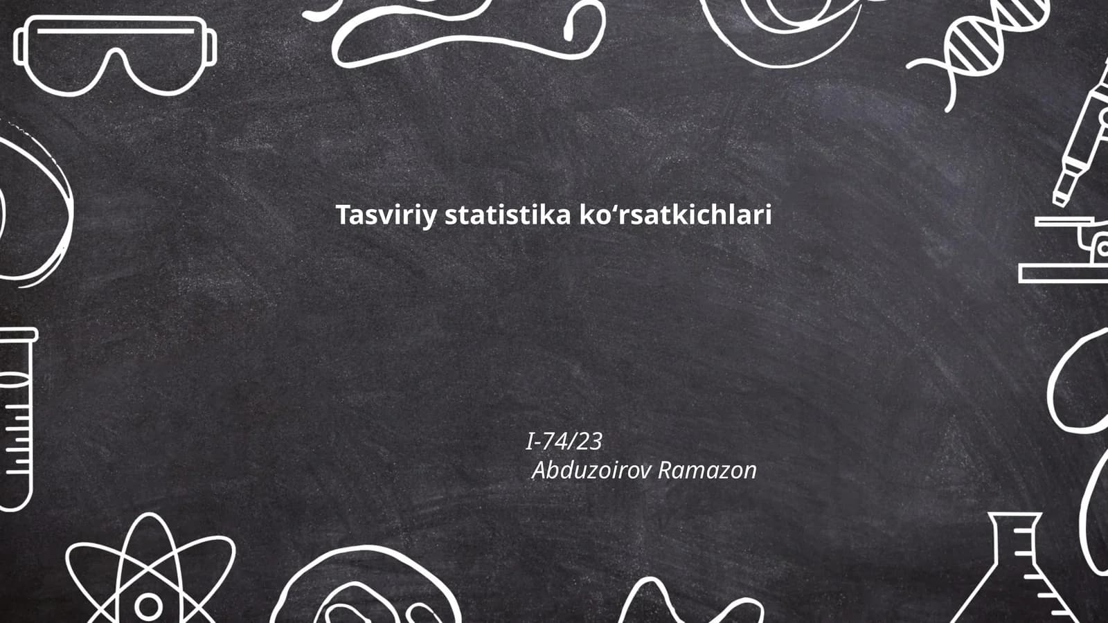 Tasviriy statistika koʻrsatkichlari