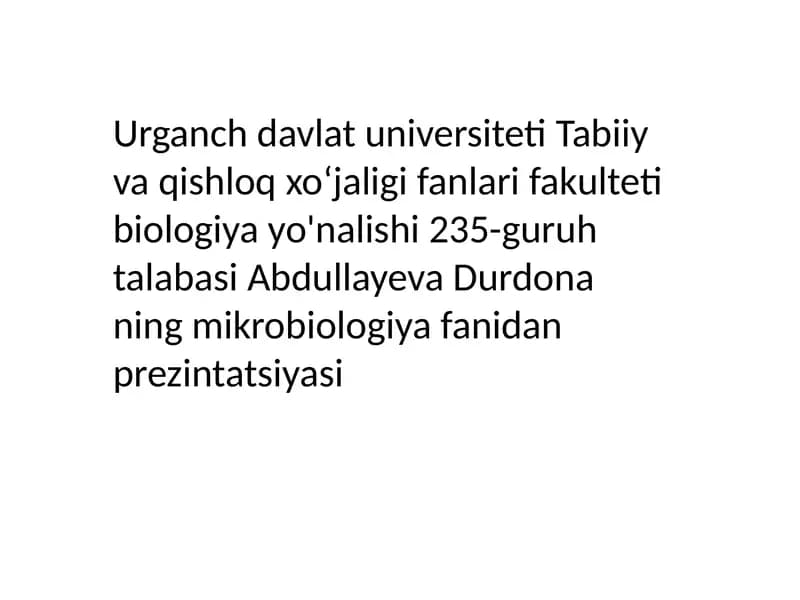 Tuproq unimdorligi haqida