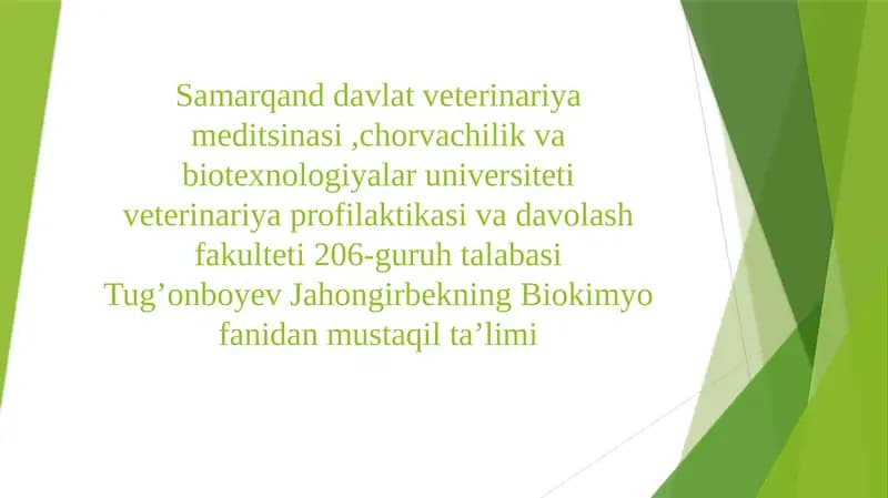 Fermentlarning hujayra ichidagi roʻli