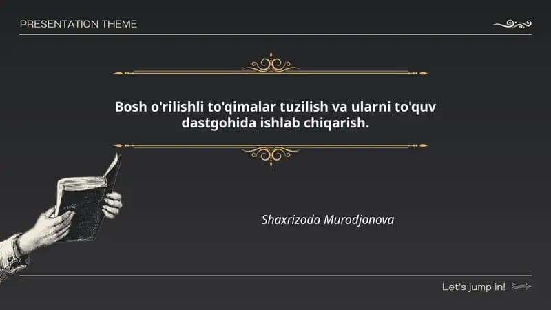 Bo'sh o'rilishli to'qimalar turlari