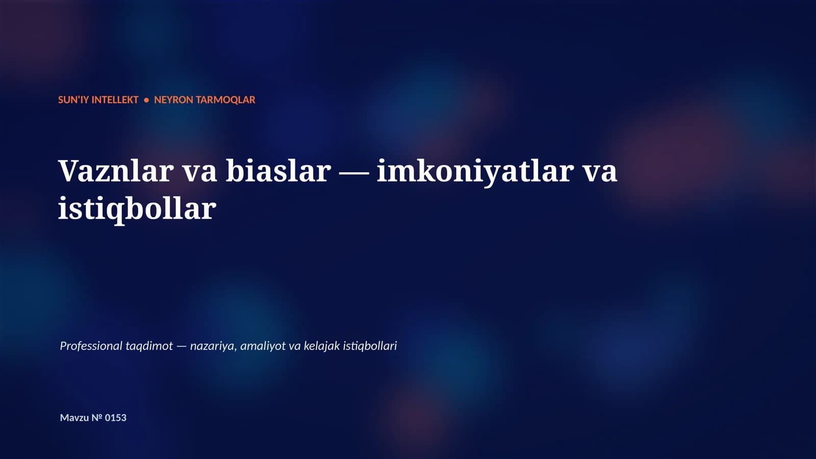 Neyron Tarmoqlar