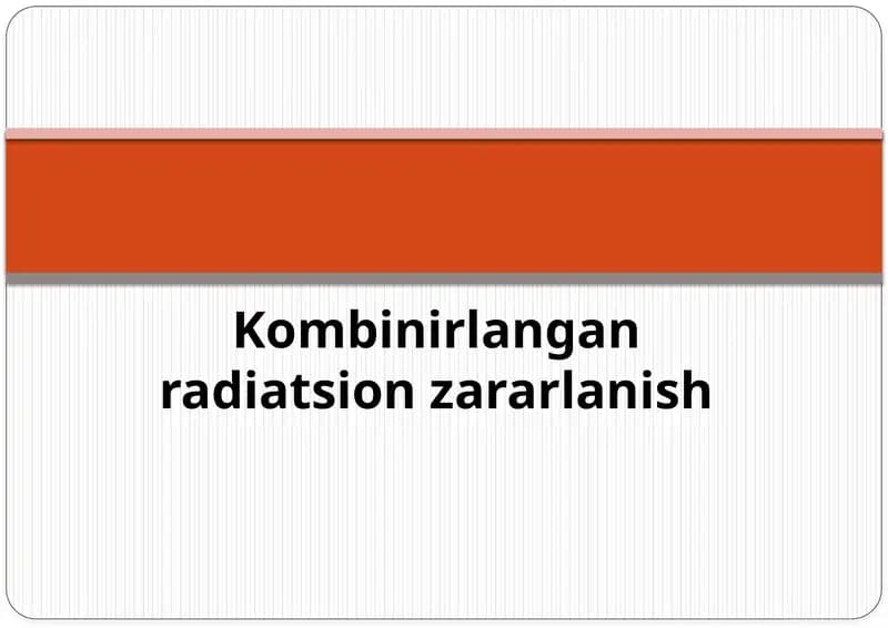 Kombinirlangan radiatsion zararlanish