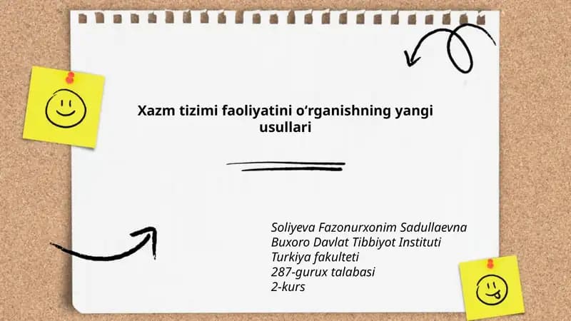 Xazm tizimi faoliyatini oʻrganishning yangi usullari