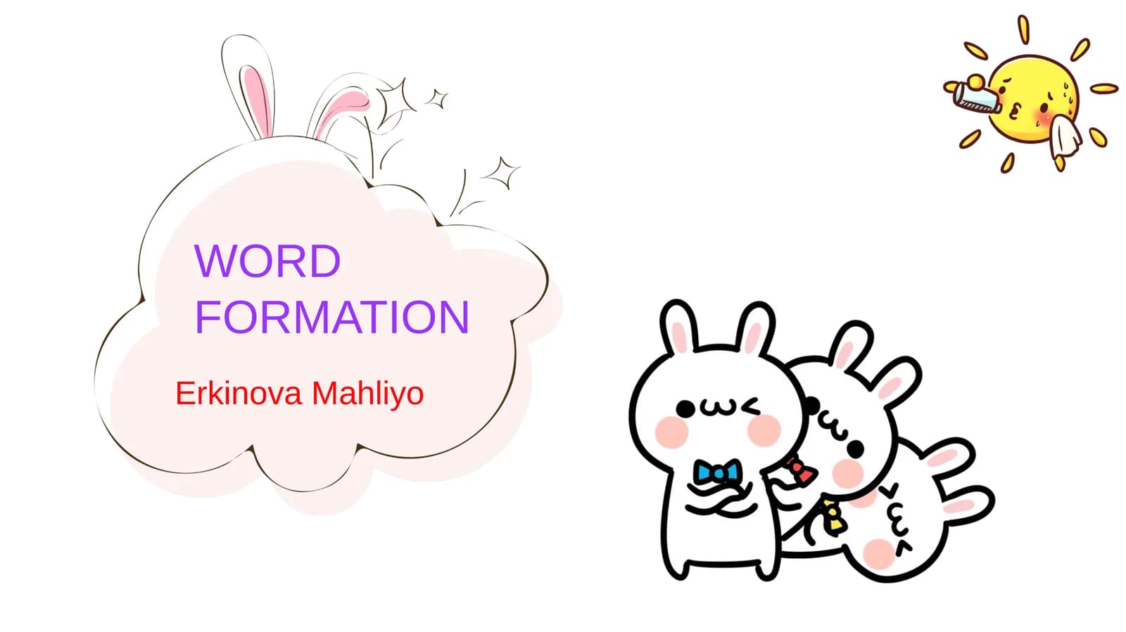 WORD FORMATION