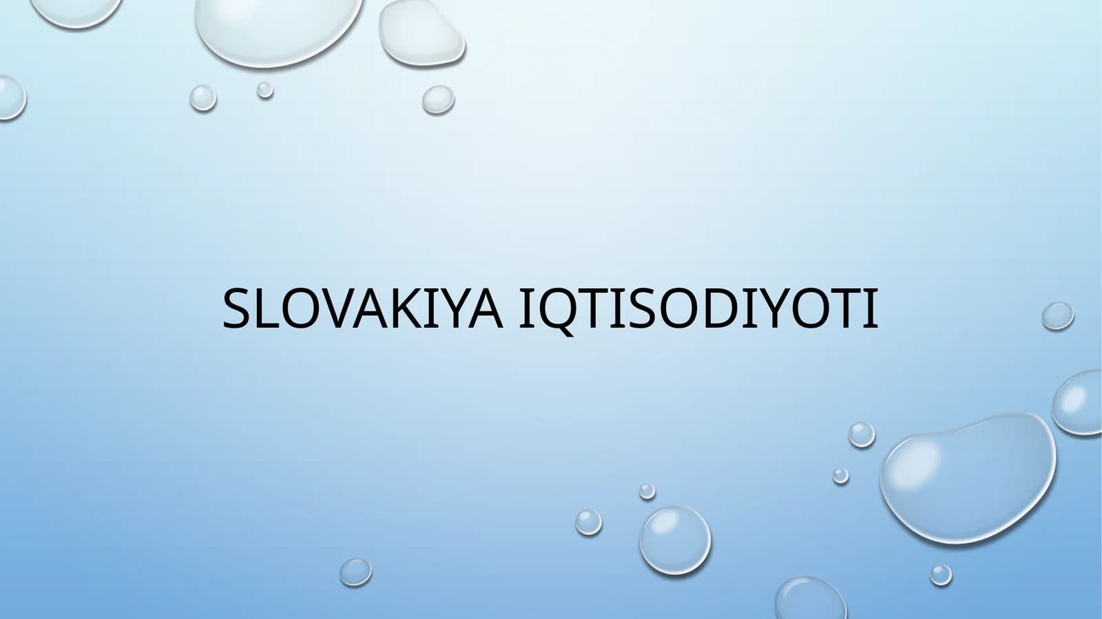 Slovakiya iqtisodiyoti
