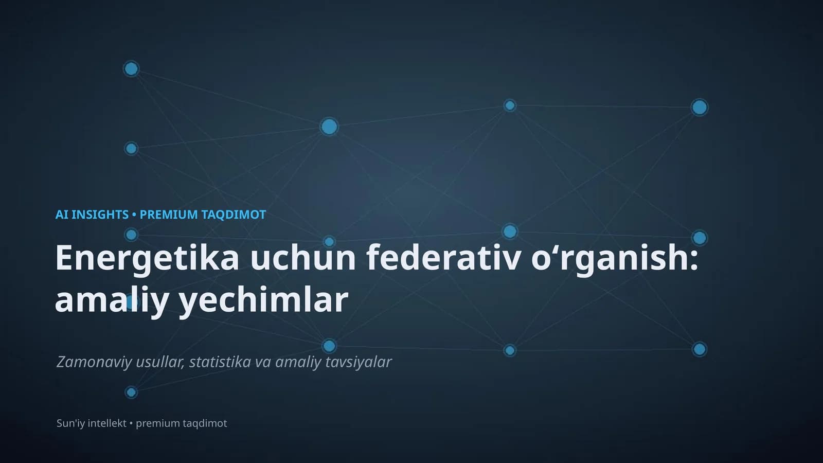 Sun'iy intellekt • premium taqdimot