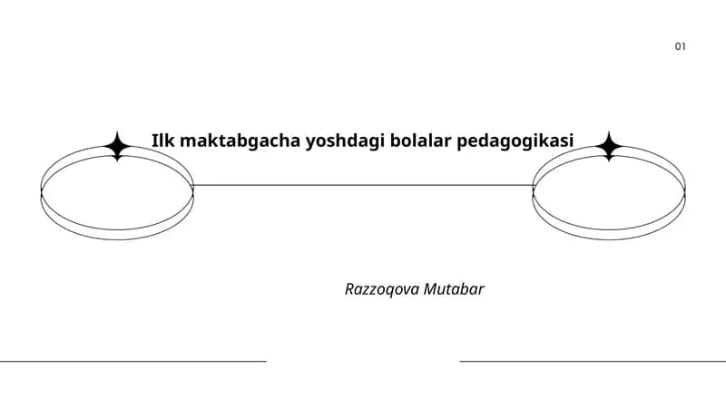 Ilk maktabgacha yoshdagi bolalar pedagogikasi