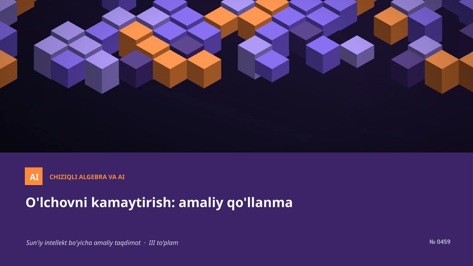 O'lchovni kamaytirish: amaliy qo'llanma