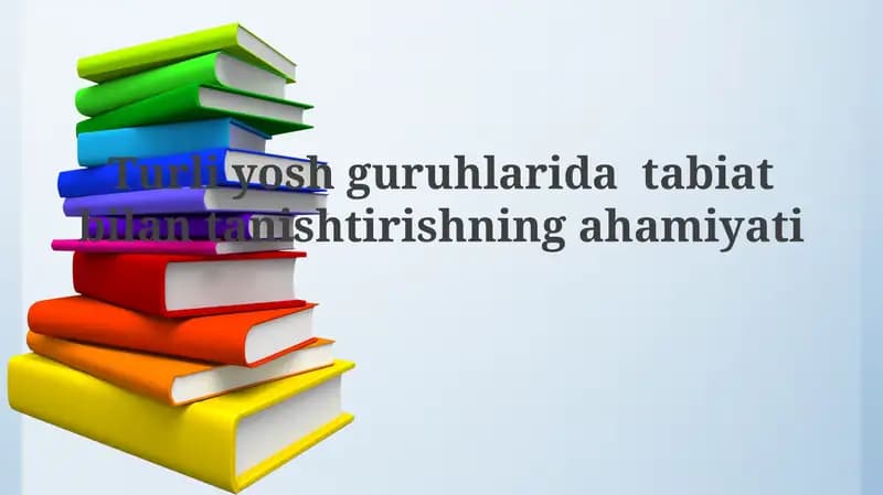 Tabiat bilan tanishuv