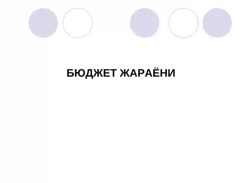 Бюджет жараёни