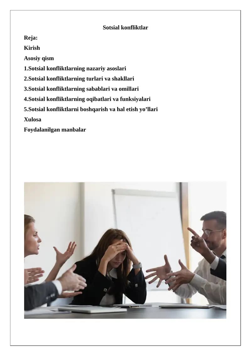 Sotsial konfliktlar