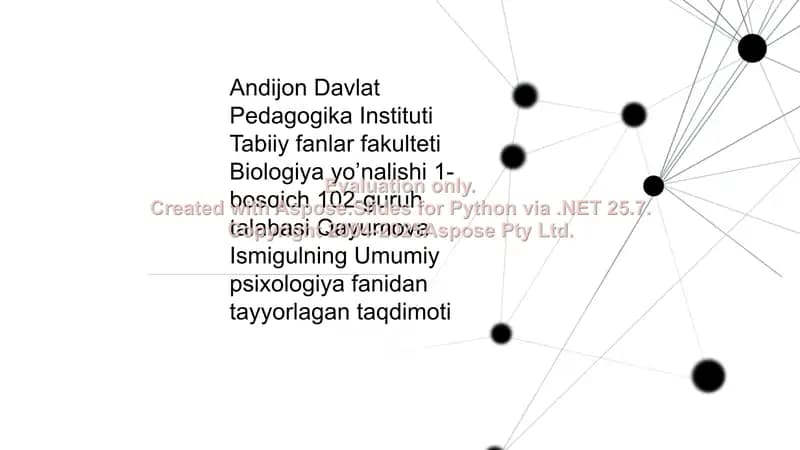Gerontopsixologiya taqdimoti