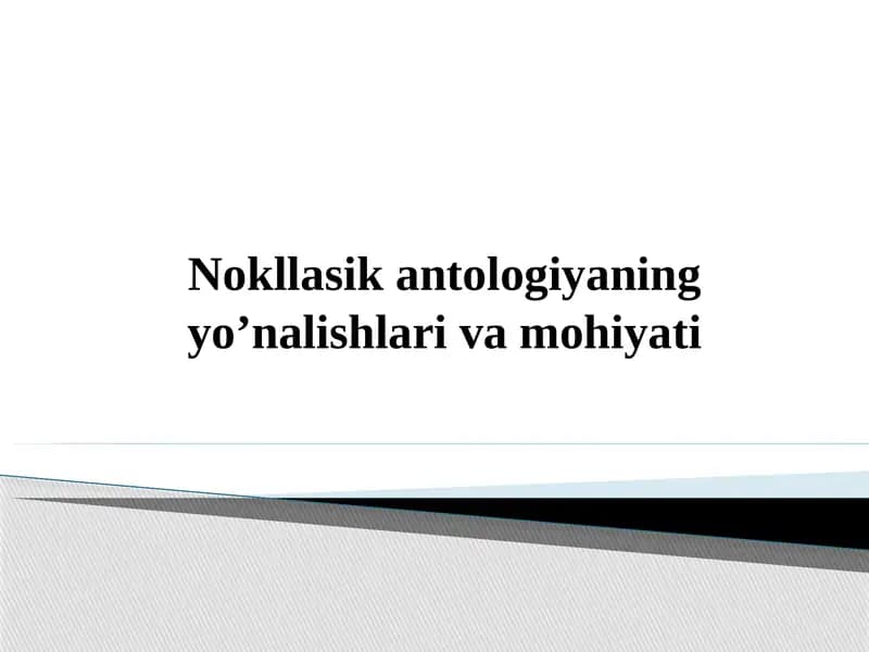 Borliqtushunchasining mohiyati va ma'nosi