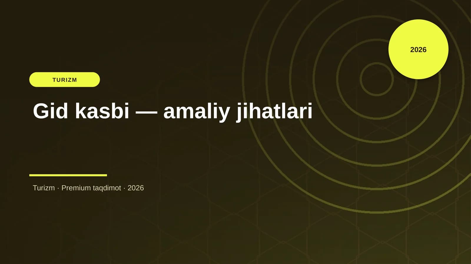 Gid kasbi — amaliy jihatlari