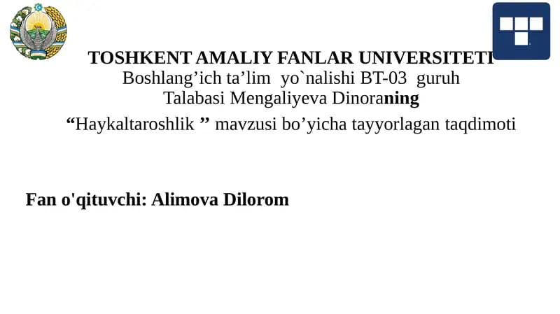 Haykaltaroshlik