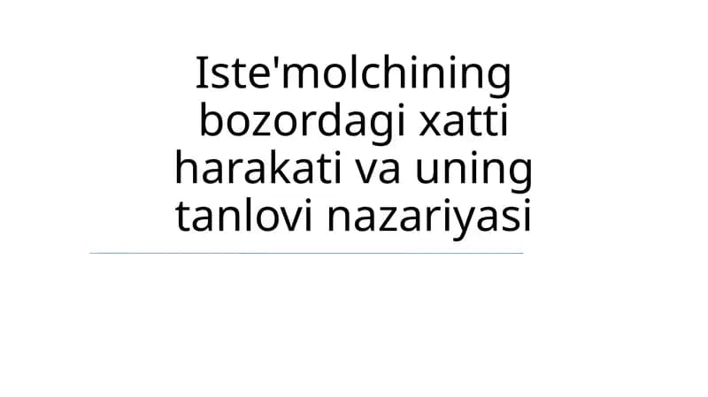 Ratsional Tanlov Nazariyasi