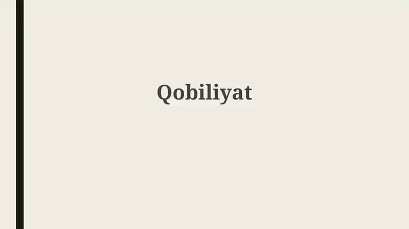 Qobiliyat