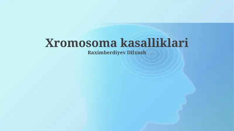 Xromosoma buzilishlari