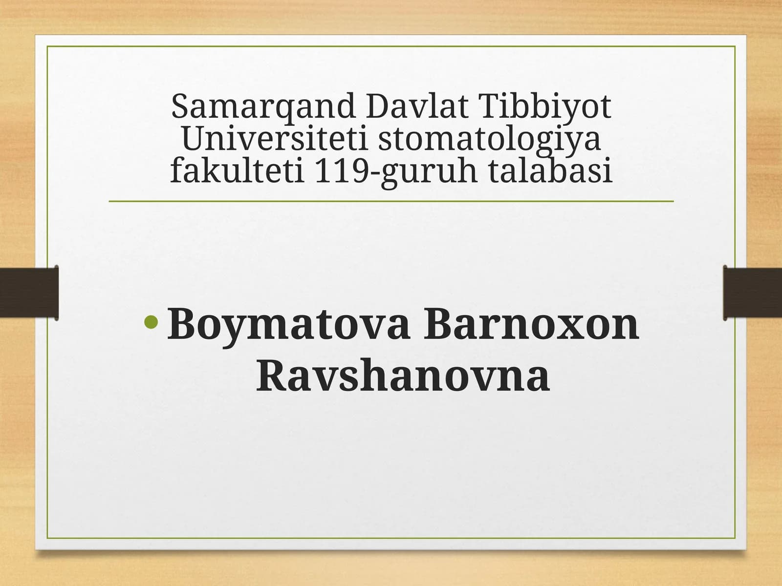 Stomatologik deontologiya