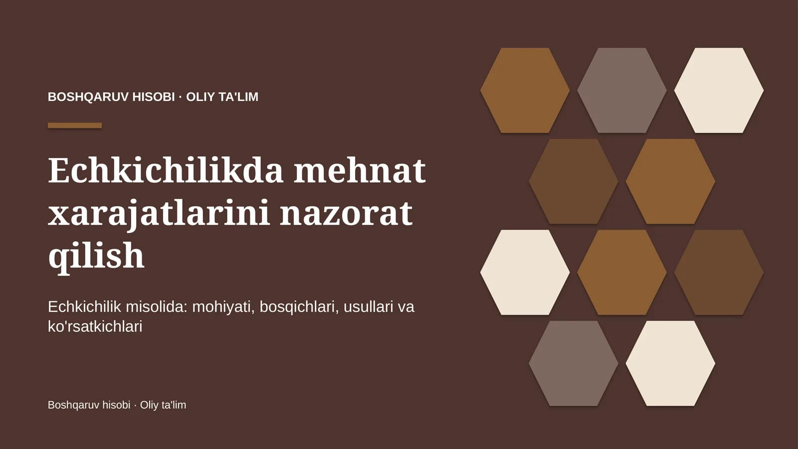 echkichilikda mehnat xarajatlarini nazorat qilish 3868