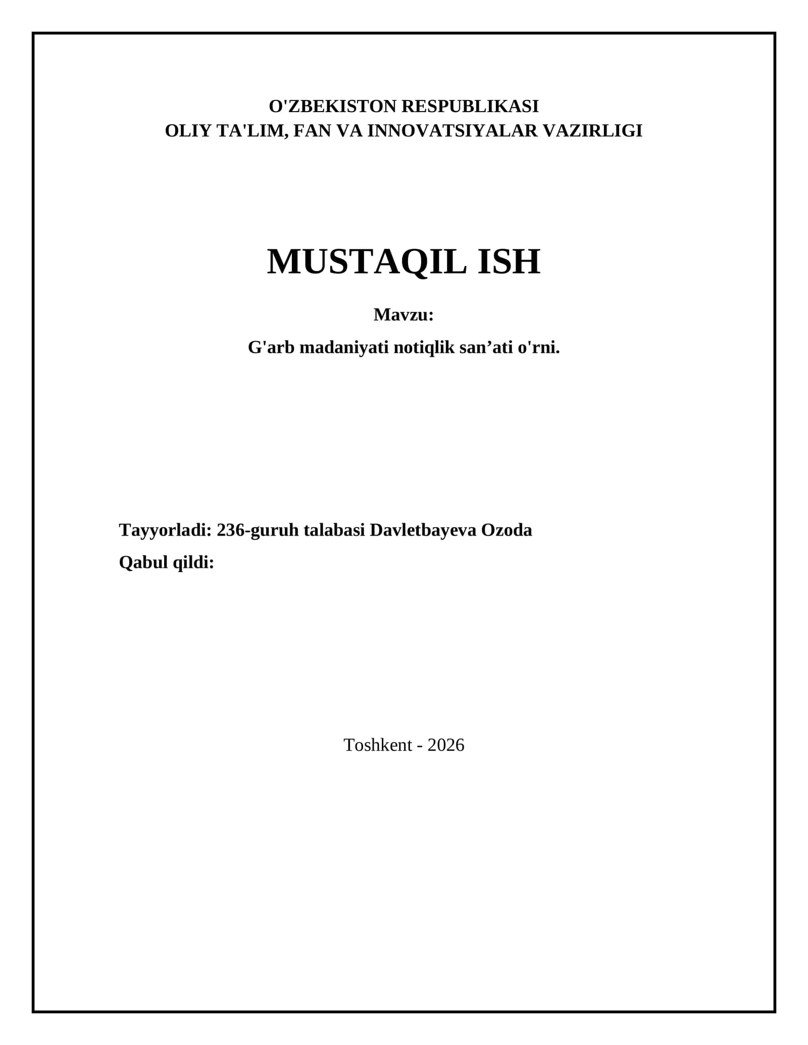 G'arb madaniyati notiqlik sanʼati o'rni