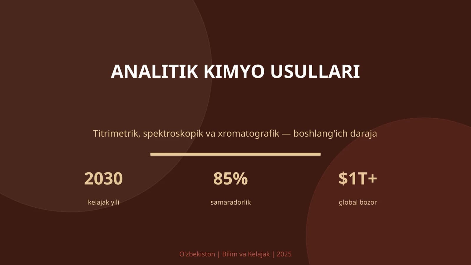 ANALITIK KIMYO USULLARI