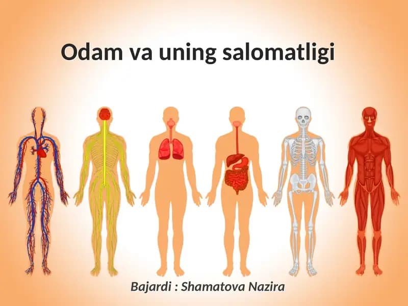 Odam va uning salomatligi