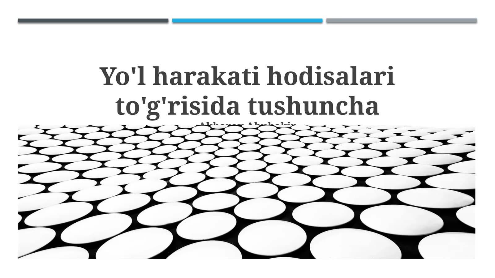 Yo‘l-transport hodisalari: tushuncha, sabablari va tahlili