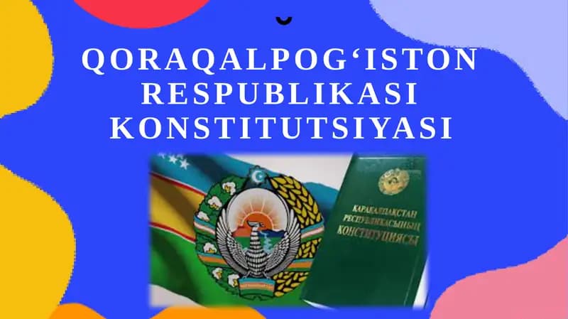 Qoraqalpog‘iston Respublikasi Konstitutsiyasi