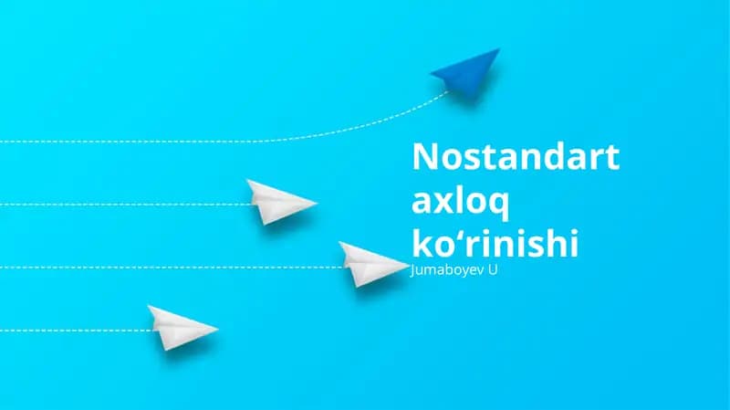 Nostandart axloq koʻrinishi
