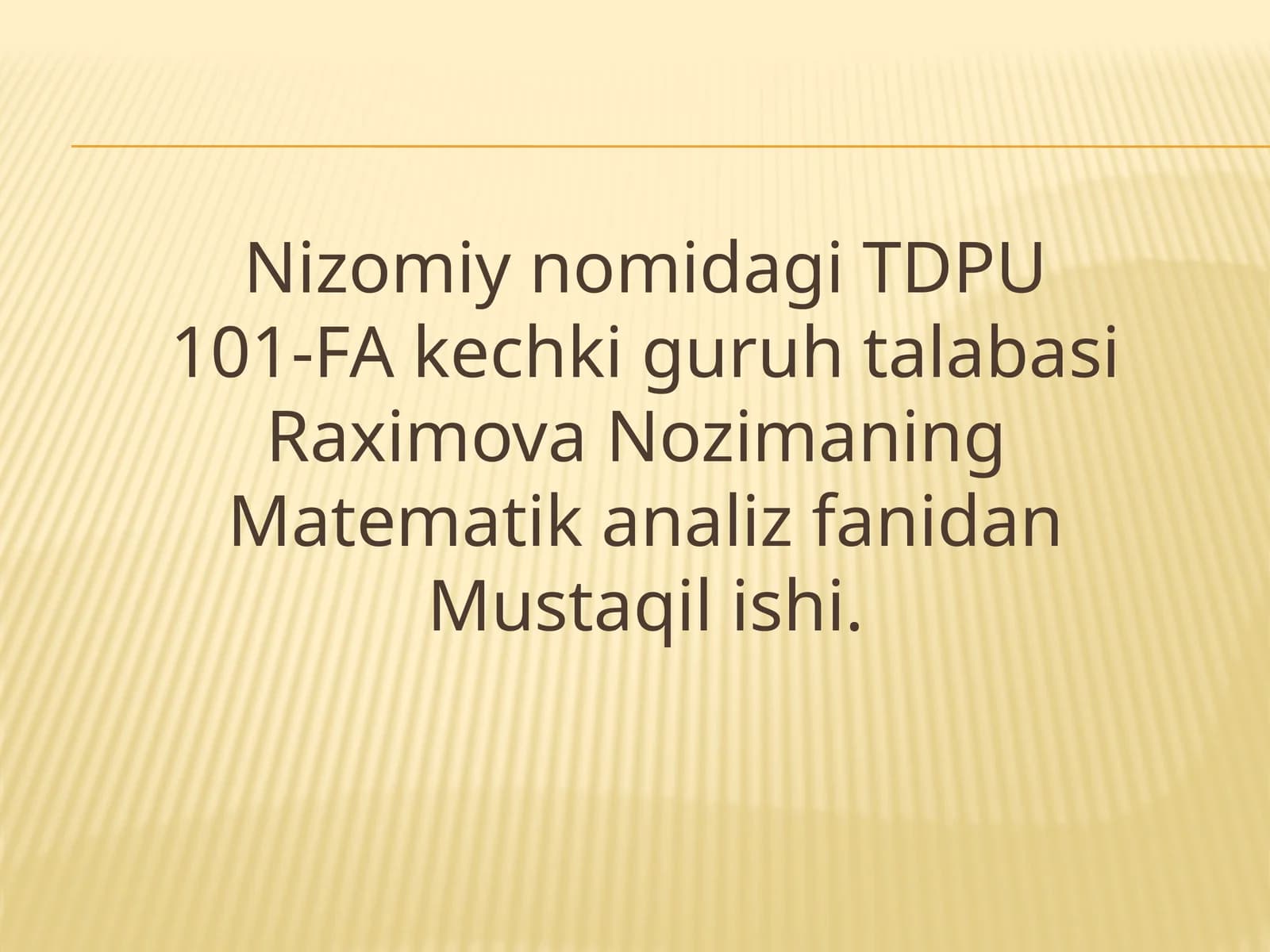 Mustaqilizatsiyadagi matematika