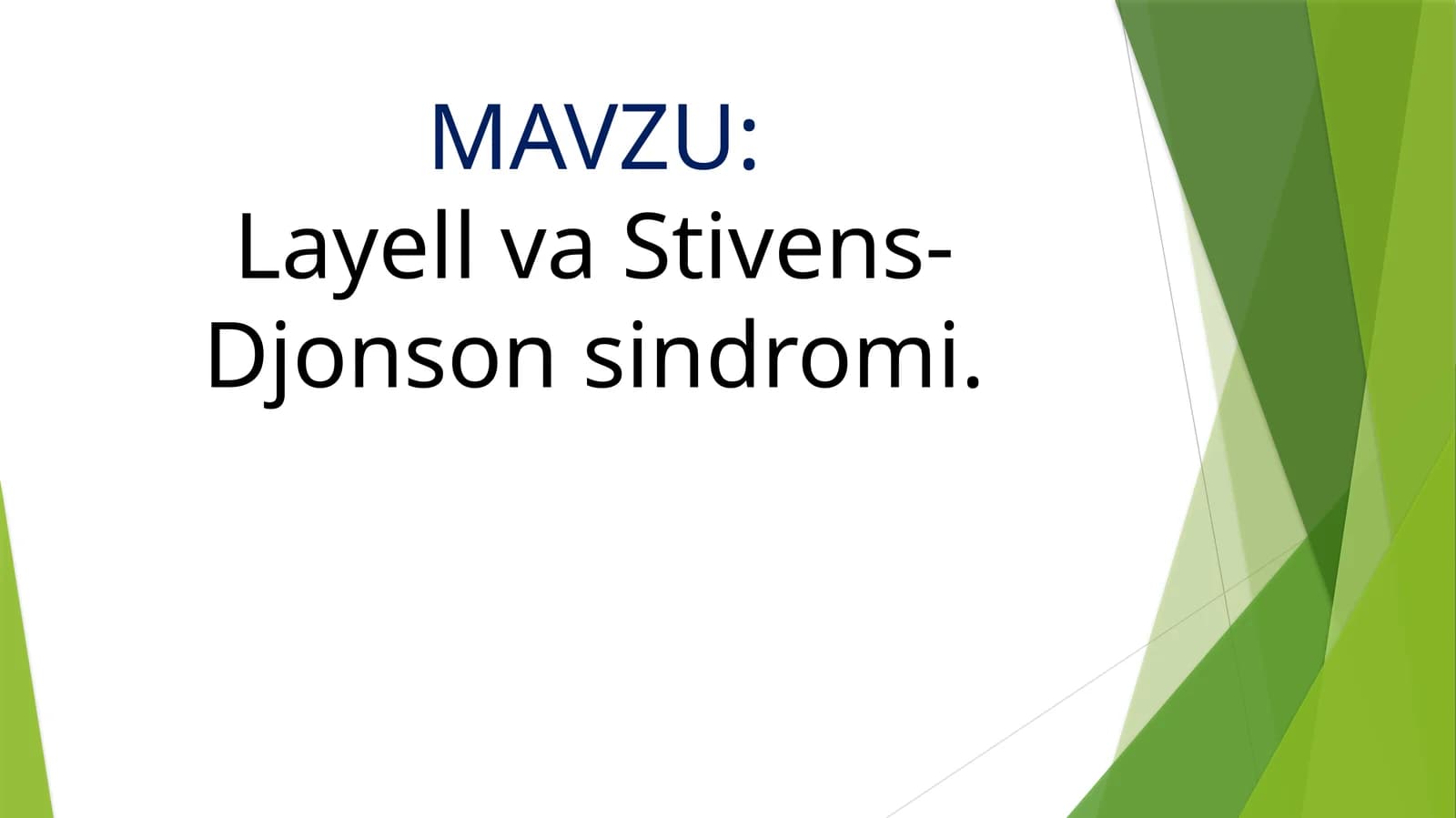 Layell va Stiven-Djonson sindromi