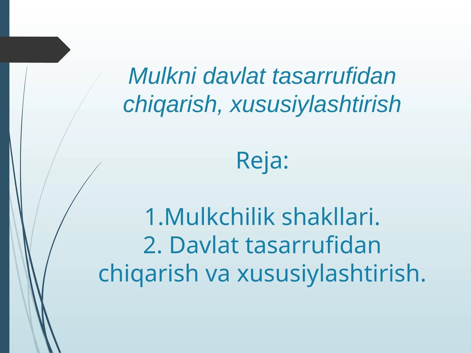 Mulkchilik shakllari
