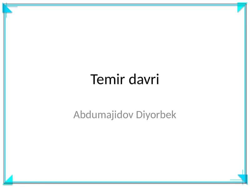 Temir davri