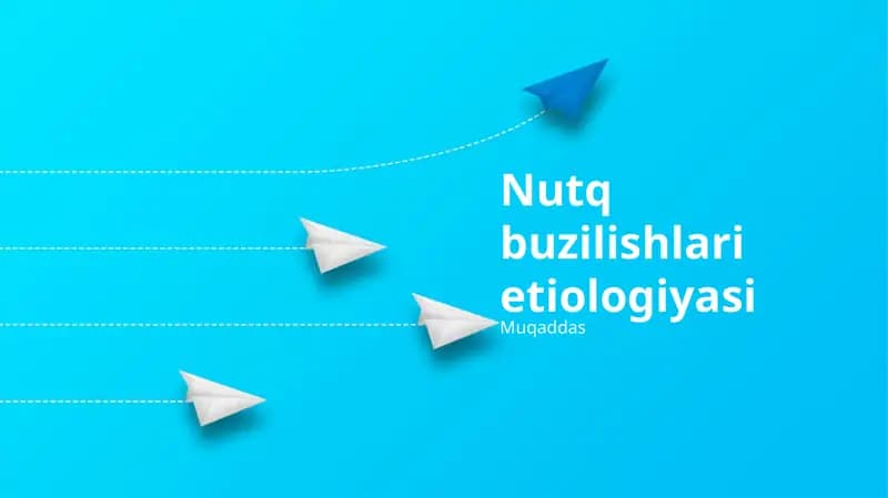 Nutq buzilishlari etiologiyasi