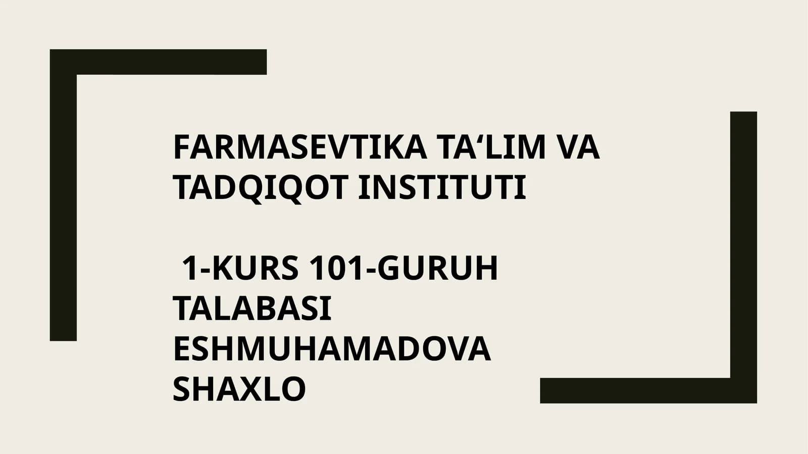 Tibbiyotdiantologiyasiningasosiy qoidalarivaatamalari