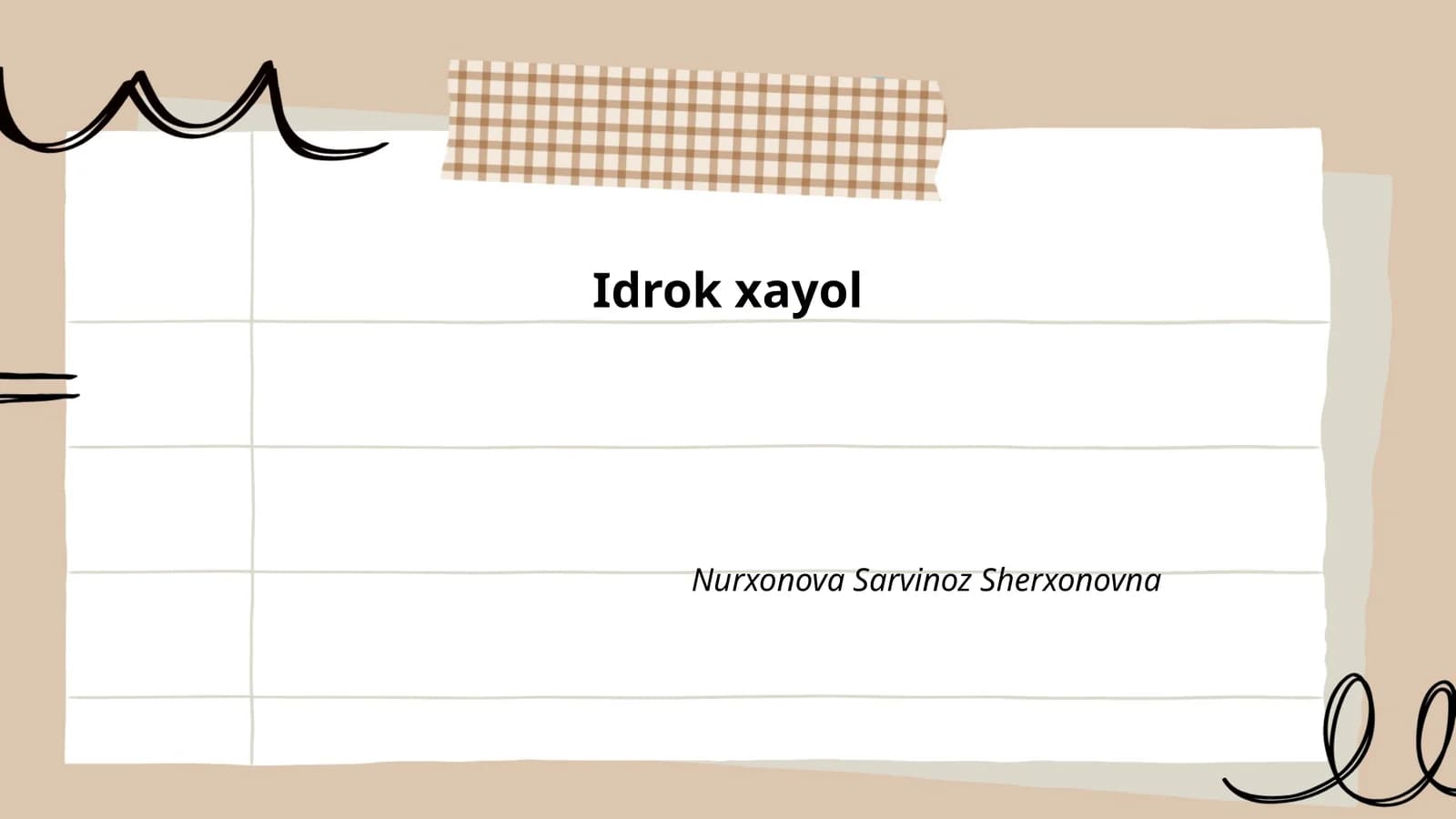 Aqlli xayol va uning o'ziga xosliklari