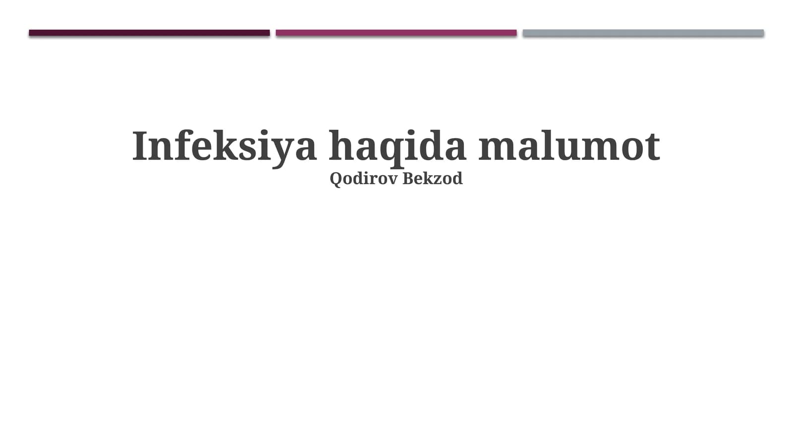 Yuqumli Kasalliklar Davolash