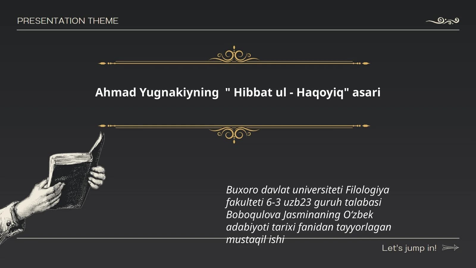 Hibbat ul - Haqoyiq