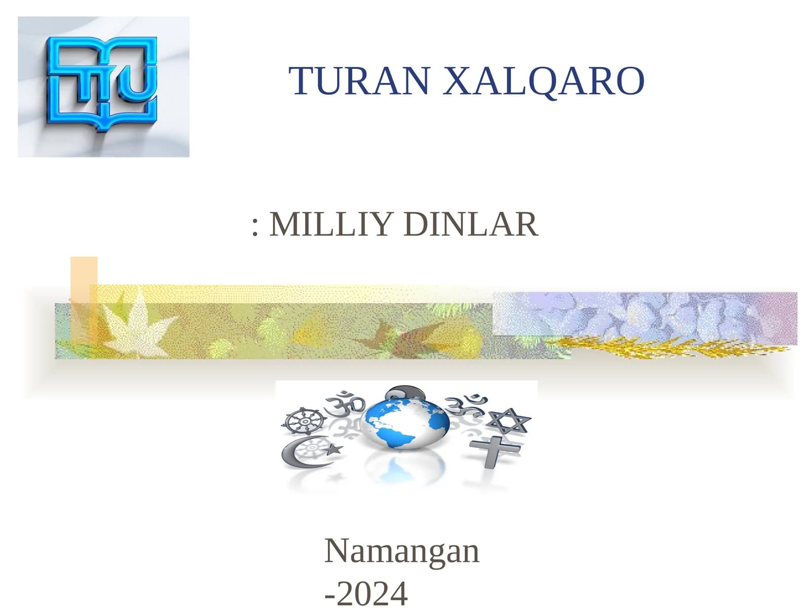 MILLIY DINLAR