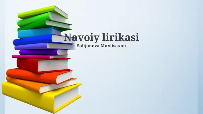 Navoiy lirikasi