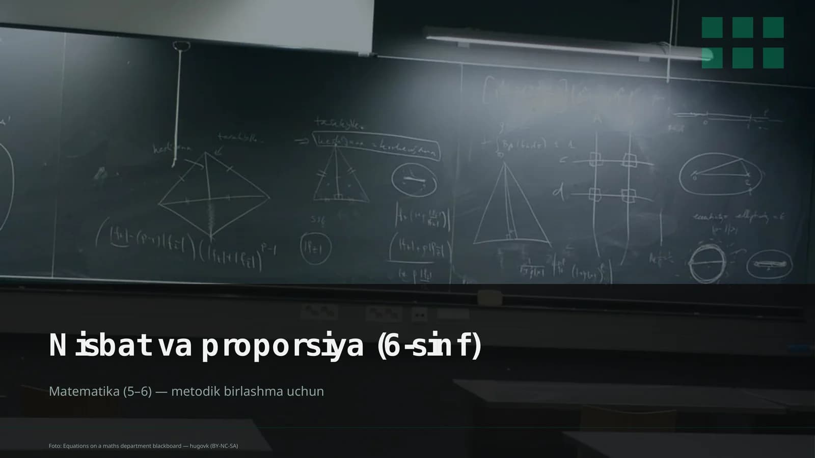 Nisbat va proporsiya (6-sinf)