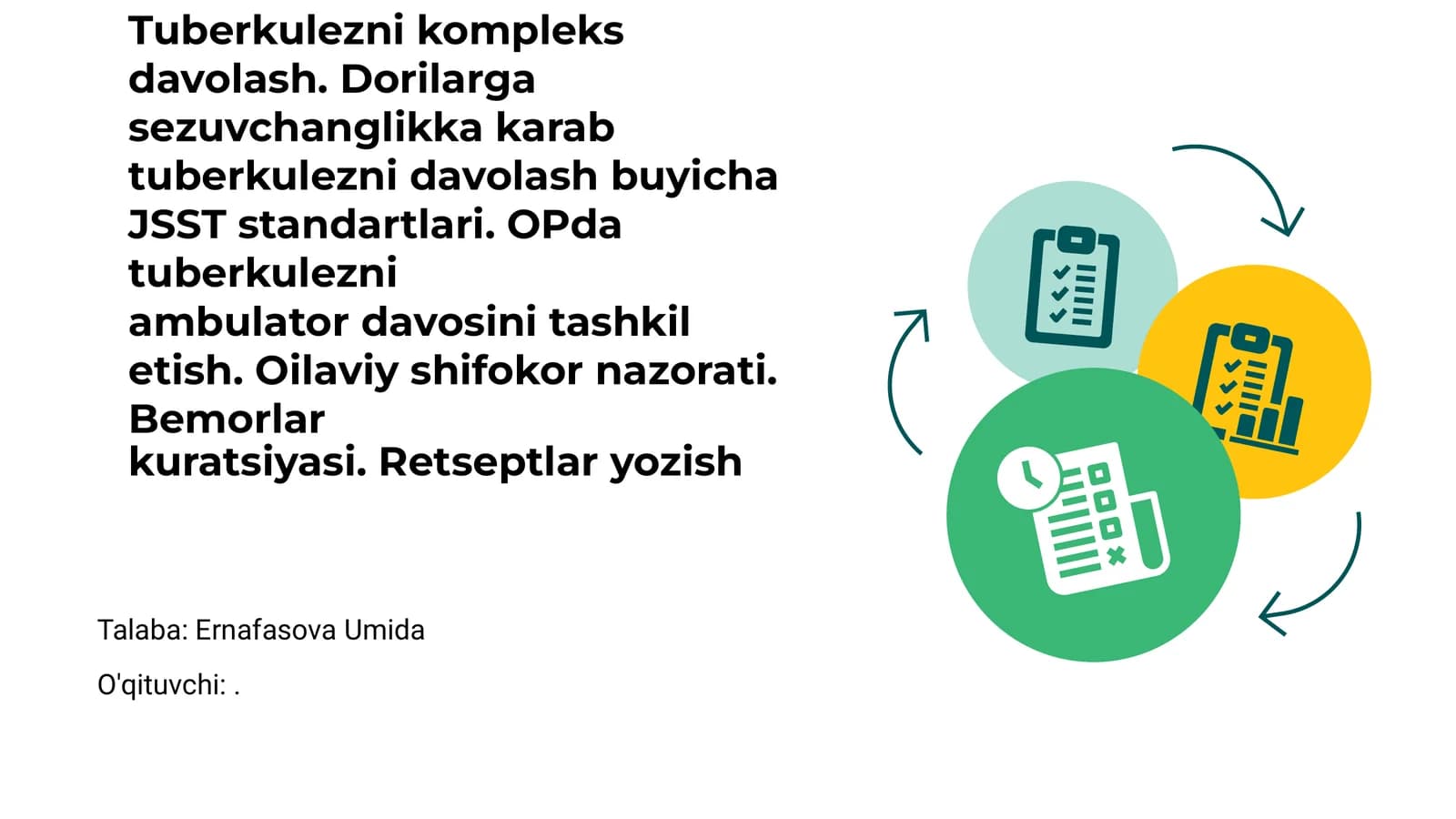 Tuberkulezni kompleks davolash