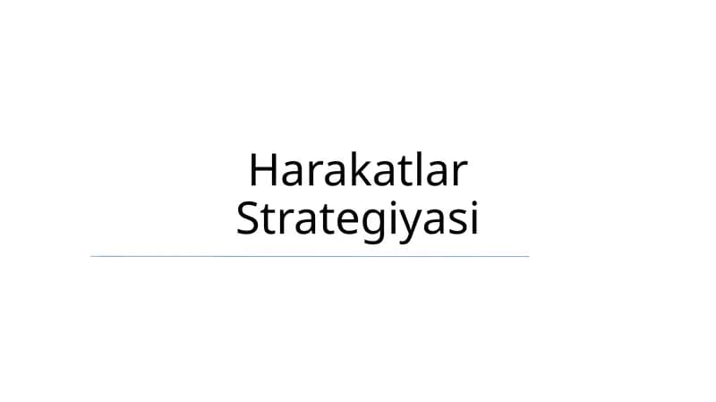 Harakatlar Strategiyasi