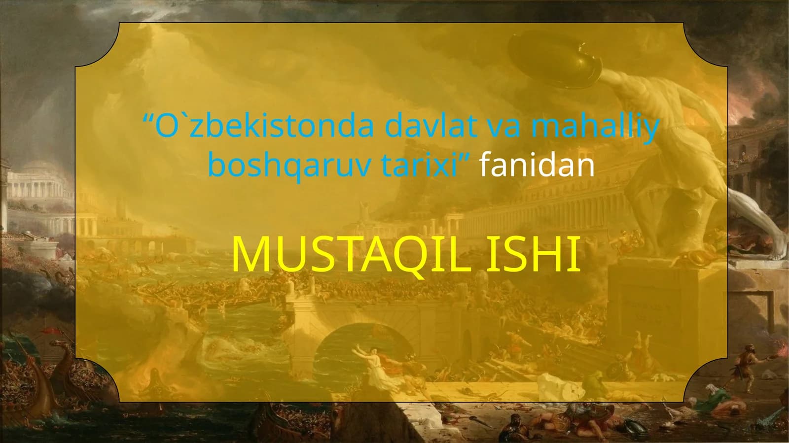 O’RTA OSIYODA DAVLATCHILIK VA DAVLAT BOSHQARUVI PAYDO BO’LISHINING IJTIMOIY – IQTISODIY VA HARBIY – SIYOSIY ASOSLARI