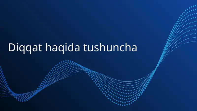 Diqqathaqidatushuncha