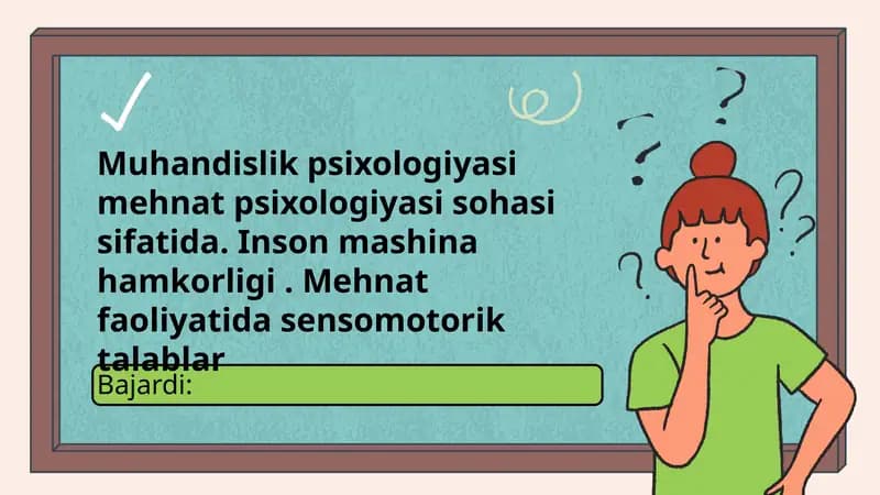 Muhandislik Psixologiyasi