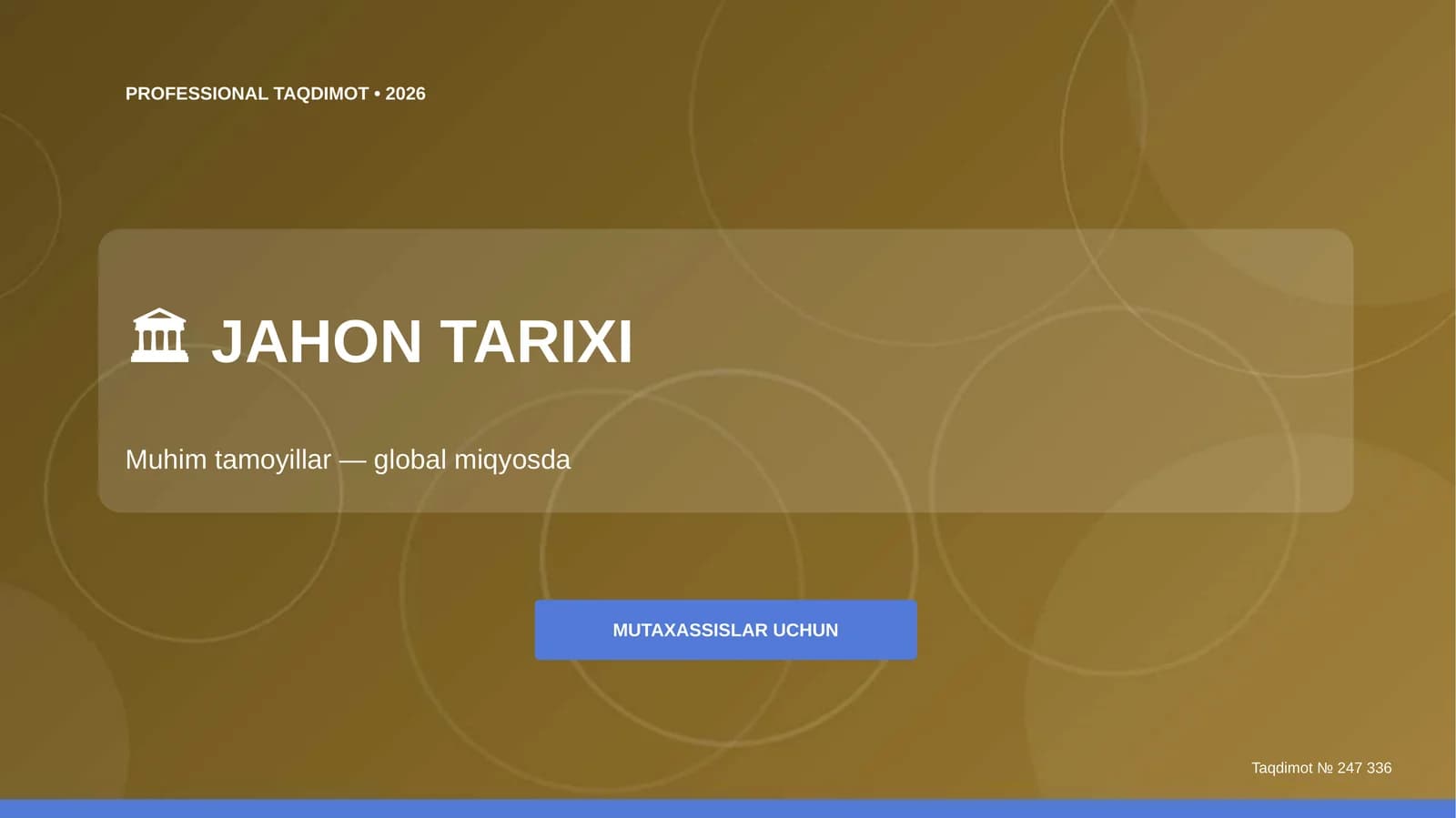 JAHON TARIXI