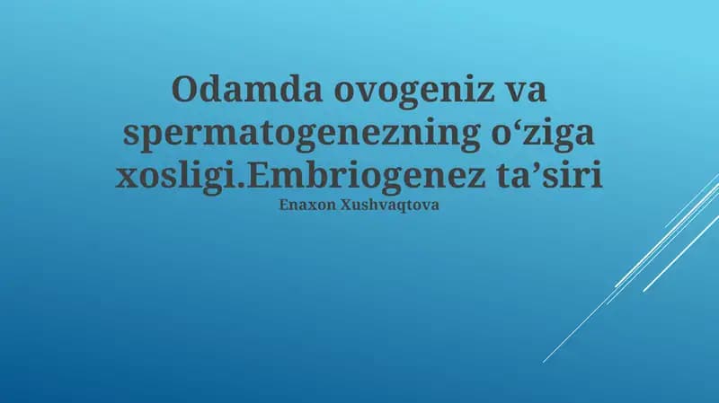 Embriogenez ta'siri
