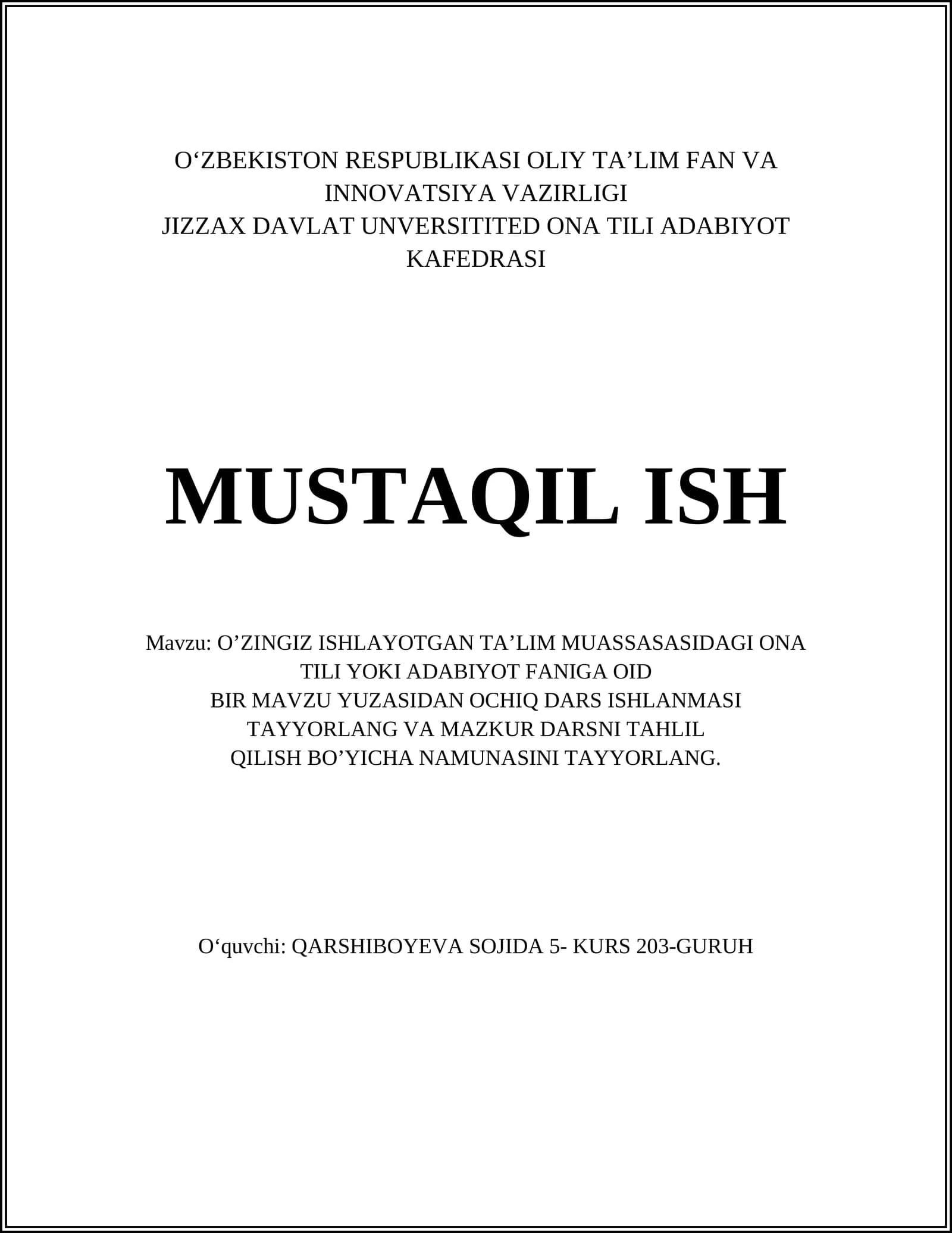 Ona tili fonetikasi va imlo qoidalari